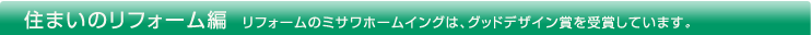 �Z�܂��̃��t�H�[���ҁF���t�H�[���̃~�T���z�[���C���O�́A�O�b�h�f�U�C���܂���܂��Ă��܂��B