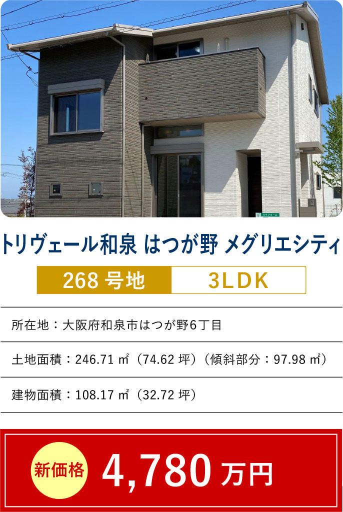 トリヴェール和泉 はつが野 メグリエシティ 268号地
