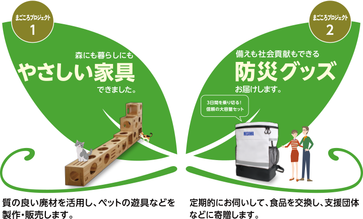 やさしい家具 防災グッズ