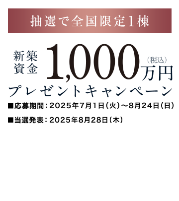 新築資金プレゼント