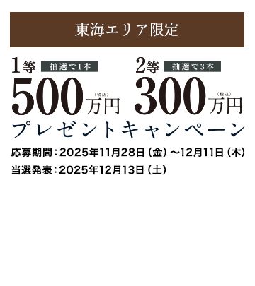 新築資金プレゼント