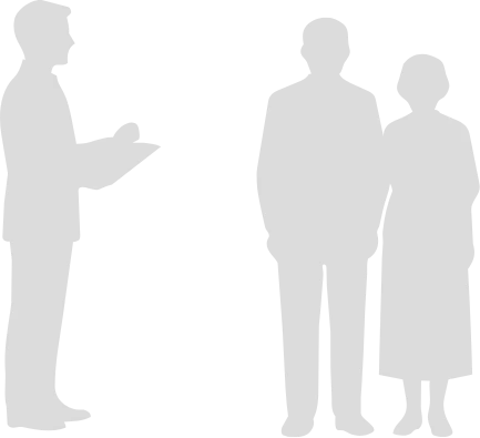 人のシルエット画像