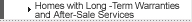 Homes with Long -Term Warranties and After-Sale Services