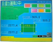 Automatic panel dimension monitoring system