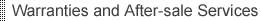 Warranties and After-Sale Services