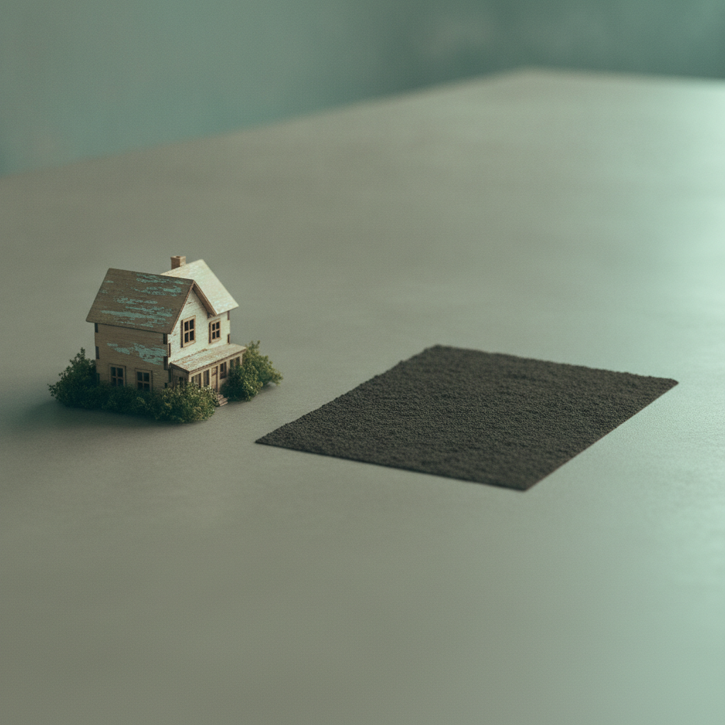 古い家を現況のまま売る場合と解体して更地で売る場合を比較するイメージ