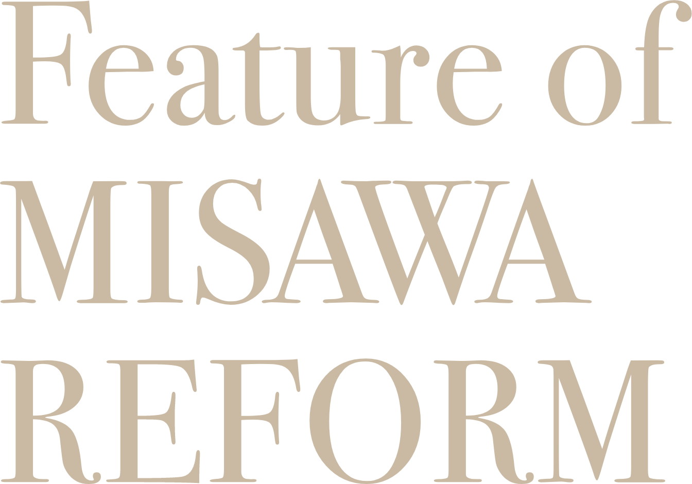 Feature of MISAWA REFORM