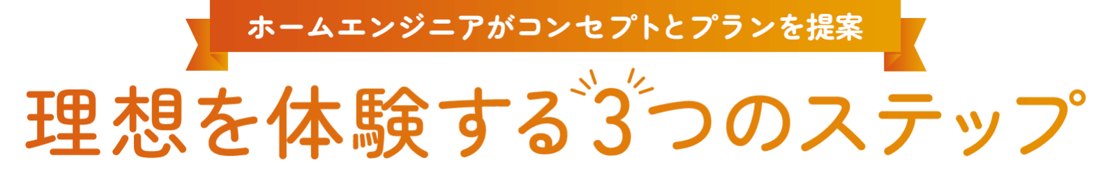 ホームエンジニアがコンセプトとプランを提案 理想を体験する3つのステップ