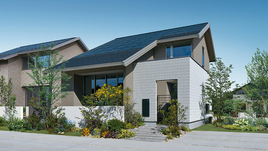 路地庭のある家