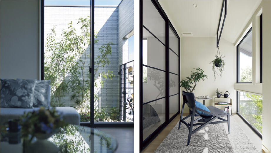 路地庭のある家