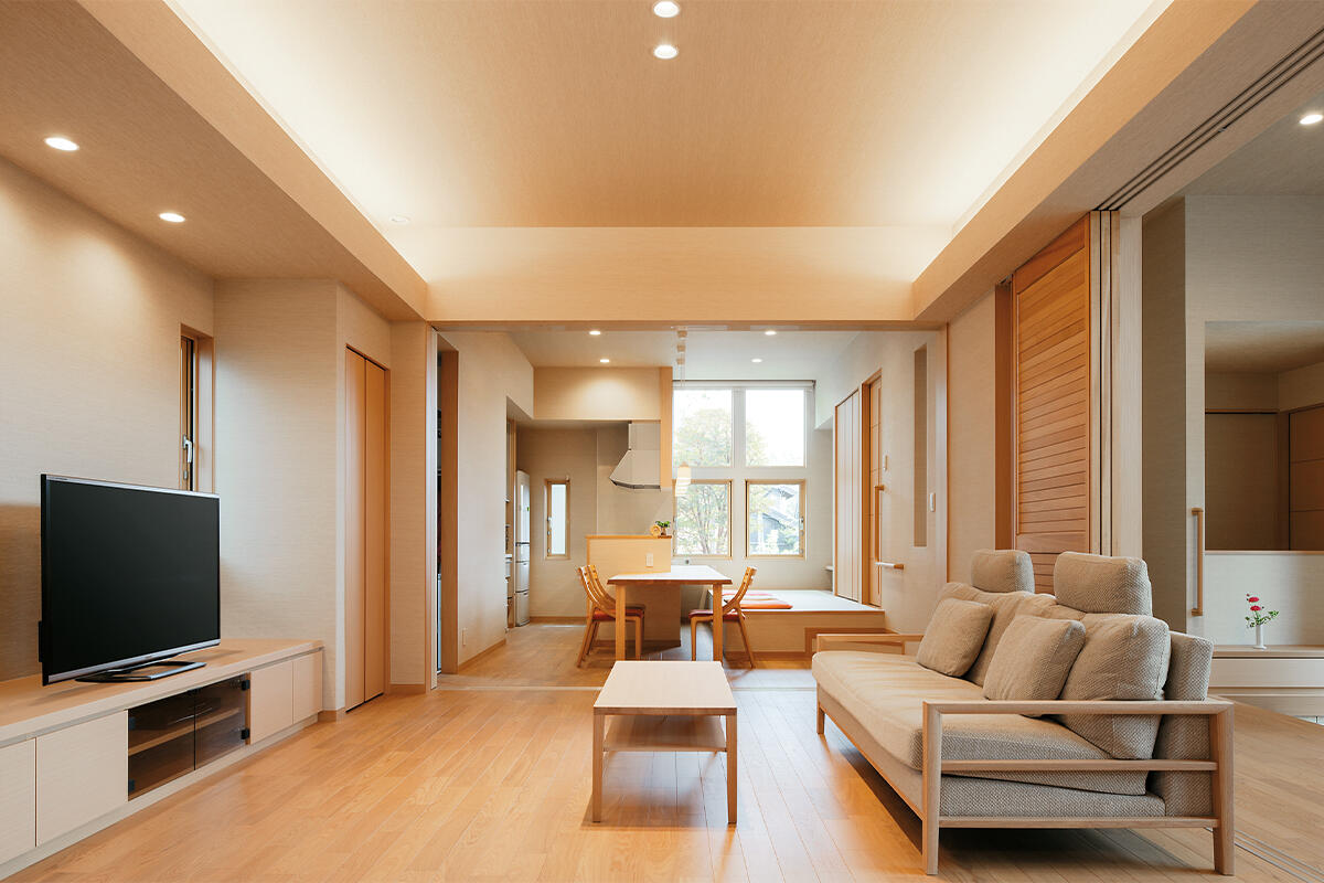 高級旅館を思わせる気品と和モダンに暮らす平屋の家