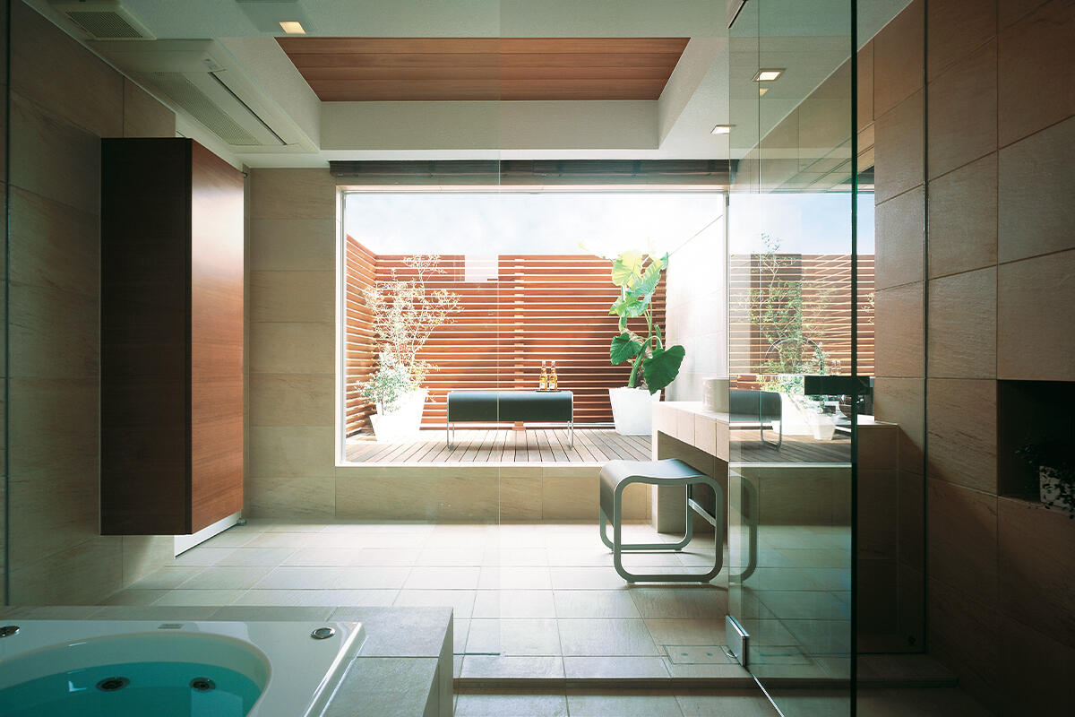 リゾートホテルの安らぎを生む家