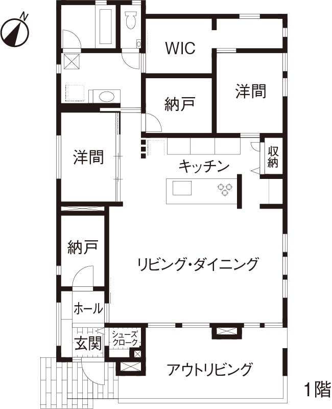 間取図1階