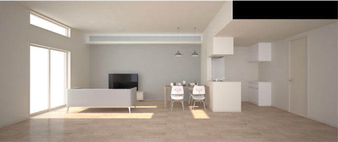 高窓＋高天井空間