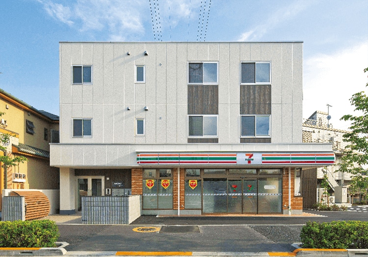 駅から遠い立地でもコンビニのある賃貸住宅で満室に。