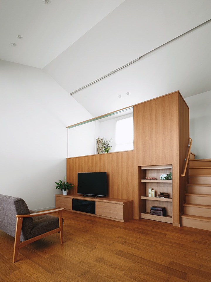 建築実例 リビングステージの家 デザイナーズ住宅 建築家と建てるなら ミサワデザイナーズギャラリー 住宅のミサワホーム