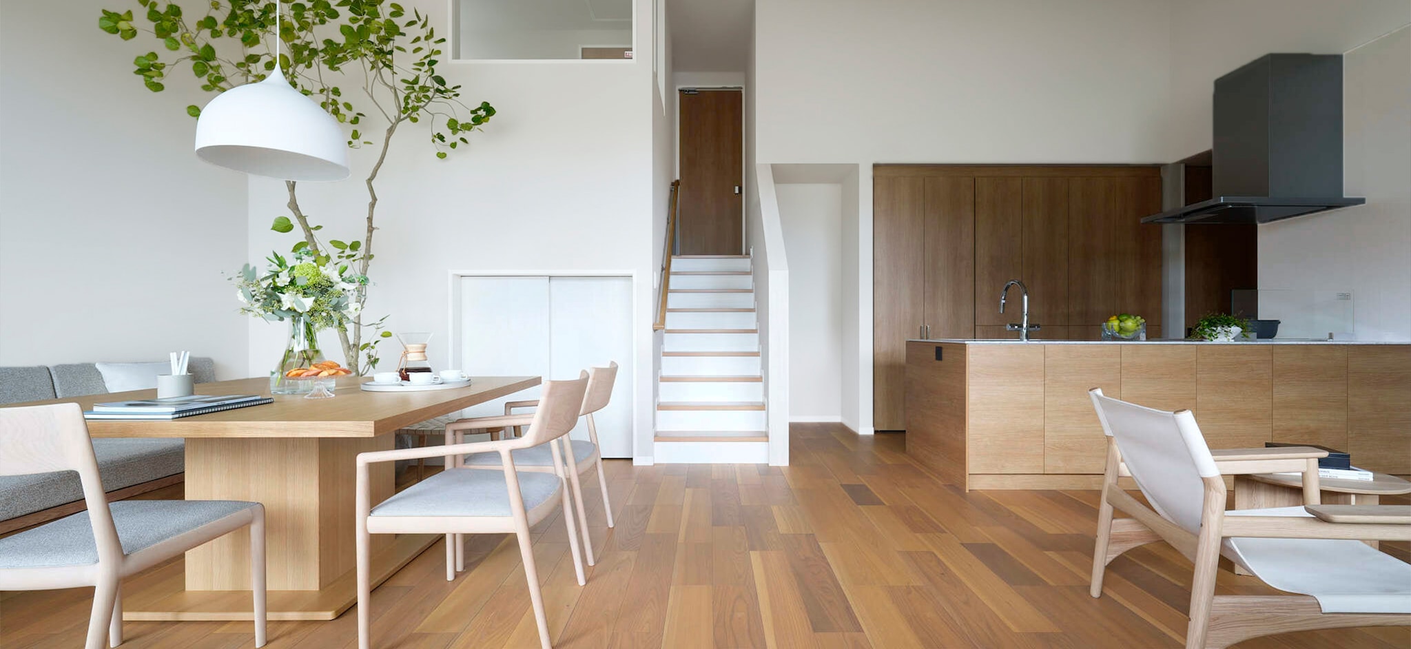 1.5階建の「蔵のある平屋」リビング