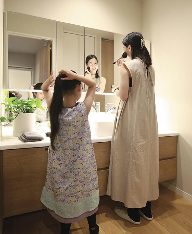 洗面所・脱衣室の様子