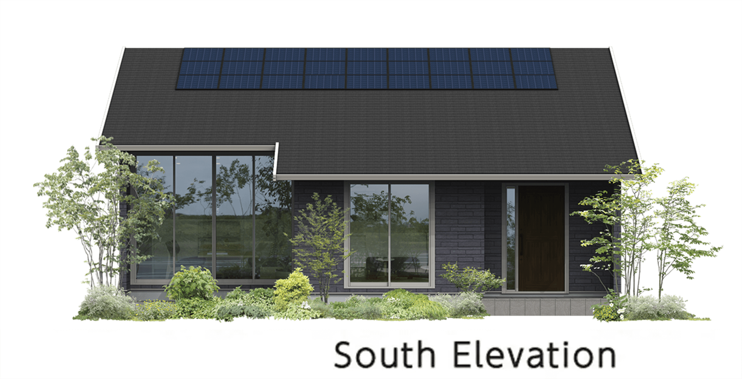 子育てしやすい平屋の外観