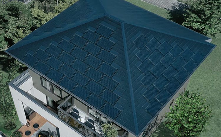 太陽光発電システムを搭載した屋根