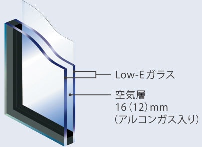 Low-E 複層ガラス イメージ
