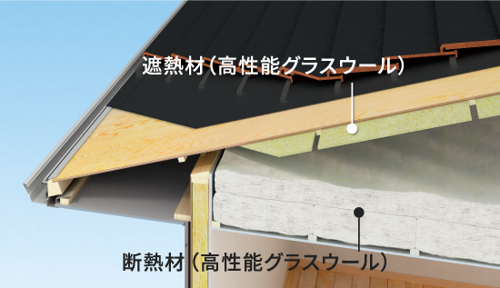 天井・屋根の断熱・遮熱