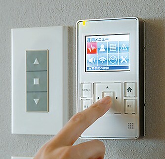室内の表示部ですぐに確認が可能