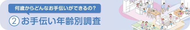 お手伝い年齢別調査