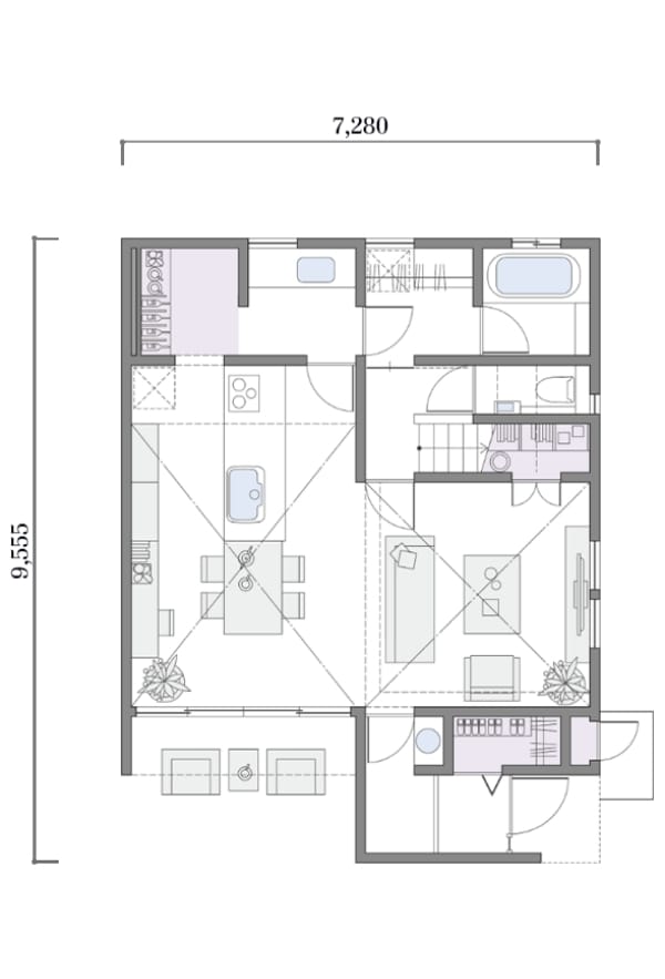 1F間取り図