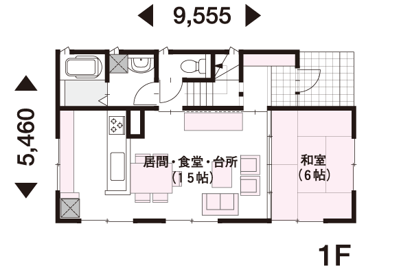 29坪 2階建 東向き の間取り 間取り集500プラン あたりまえ の間取り集 ミサワホーム 29坪 2階建 東向き の間取り 間取り集500プラン あたりまえ の間取り集 ミサワホーム