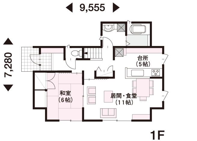 32坪 2階建 西向き の間取り 間取り集500プラン あたりまえ の間取り集 ミサワホーム 32坪 2階建 西向き の間取り 間取り集500プラン あたりまえ の間取り集 ミサワホーム