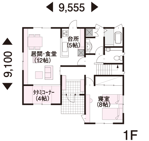 42坪 2階建 南向き の間取り 間取り集500プラン あたりまえ の間取り集 ミサワホーム