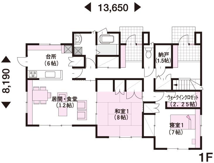 62坪 2階建 北向き の間取り 間取り集500プラン あたりまえ の間取り集 ミサワホーム 62坪 2階建 北向き の間取り 間取り集500プラン あたりまえ の間取り集 ミサワホーム