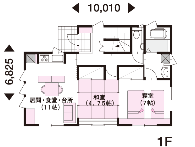 43坪 3階建 西向き の間取り 間取り集500プラン あたりまえ の間取り集 ミサワホーム 43坪 3階建 西向き の間取り 間取り集500プラン あたりまえ の間取り集 ミサワホーム