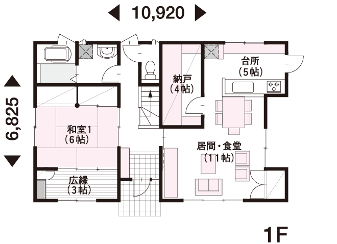35坪 2階建 南向き の間取り 間取り集500プラン あたりまえ の間取り集 ミサワホーム