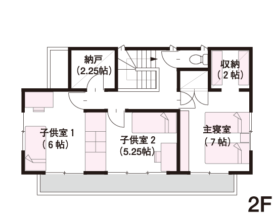 31坪 2階建 西向き の間取り 間取り集500プラン あたりまえ の間取り集 ミサワホーム 31坪 2階建 西向き の間取り 間取り集500プラン あたりまえ の間取り集 ミサワホーム