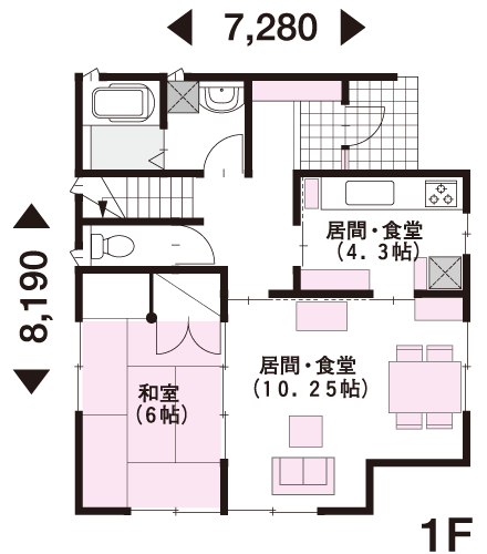 28坪 2階建 東向き の間取り 間取り集500プラン あたりまえ の間取り集 ミサワホーム 28坪 2階建 東向き の間取り 間取り集500プラン あたりまえ の間取り集 ミサワホーム