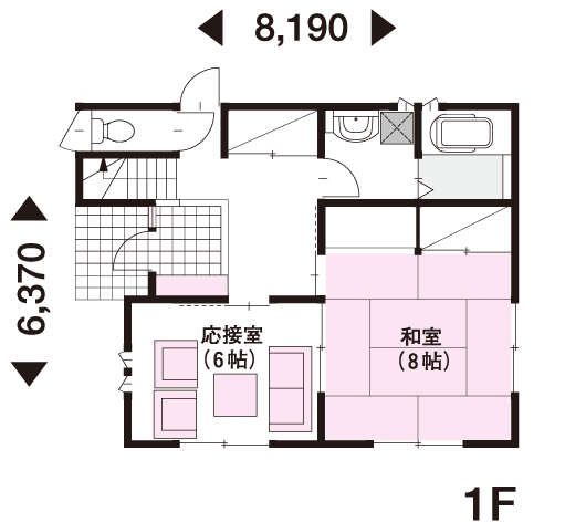 29坪 2階建 西向き の間取り 間取り集500プラン あたりまえ の間取り集 ミサワホーム