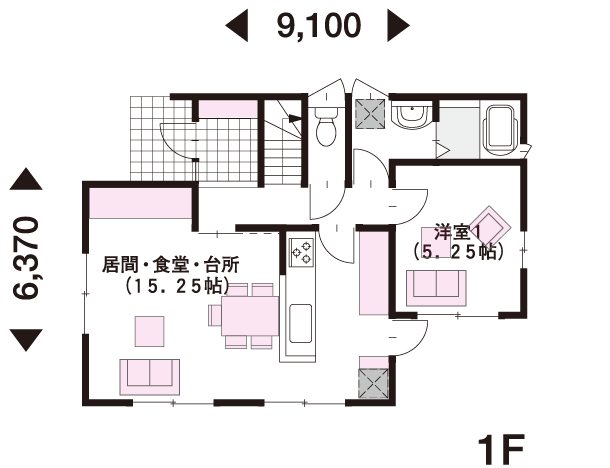 30坪 2階建 西向き の間取り 間取り集500プラン あたりまえ の間取り集 ミサワホーム 30坪 2階建 西向き の間取り 間取り集500プラン あたりまえ の間取り集 ミサワホーム