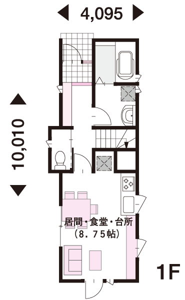 19坪 2階建 北向き の間取り 間取り集500プラン あたりまえ の間取り集 ミサワホーム