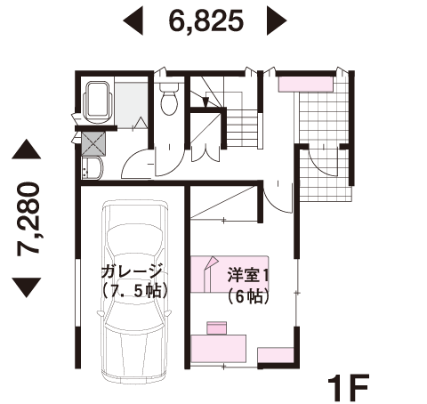 26坪 2階建 南向き の間取り 間取り集500プラン あたりまえ の間取り集 ミサワホーム