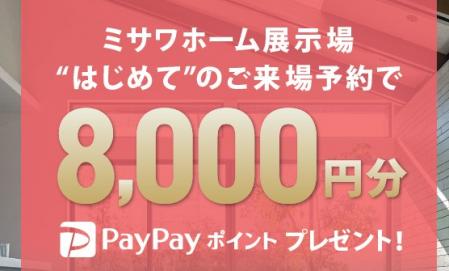 【3/8～3/31限定】PayPayポイント8000円分プレゼントキャンペーン
