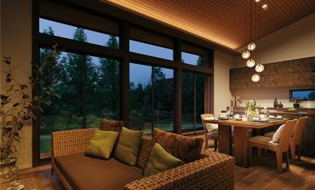 ▼夜、本物の住まいに出会う。  ―― 弘前市泉野「平屋の家」ナイト見学会 ――