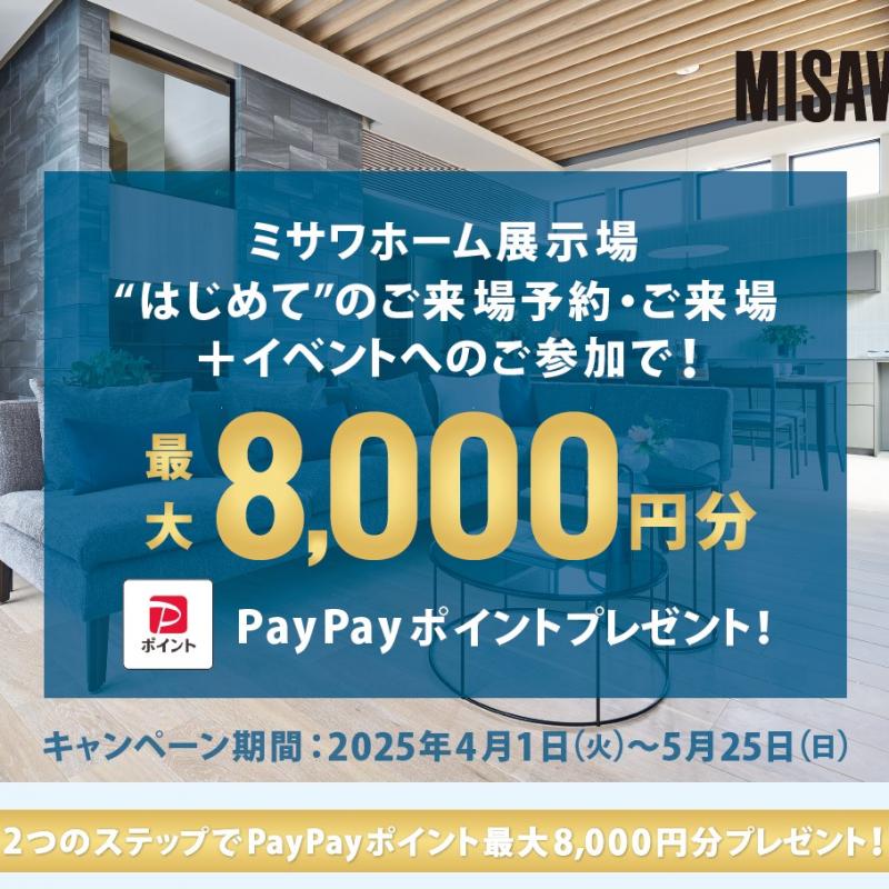 【4/1-5/25限定】PayPayポイント最大8000円分プレゼントキャンペーン