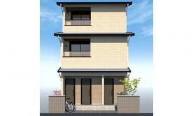 木質3階建構造体見学会