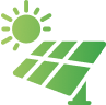 太陽光発電システムを設置しているイメージ画像
