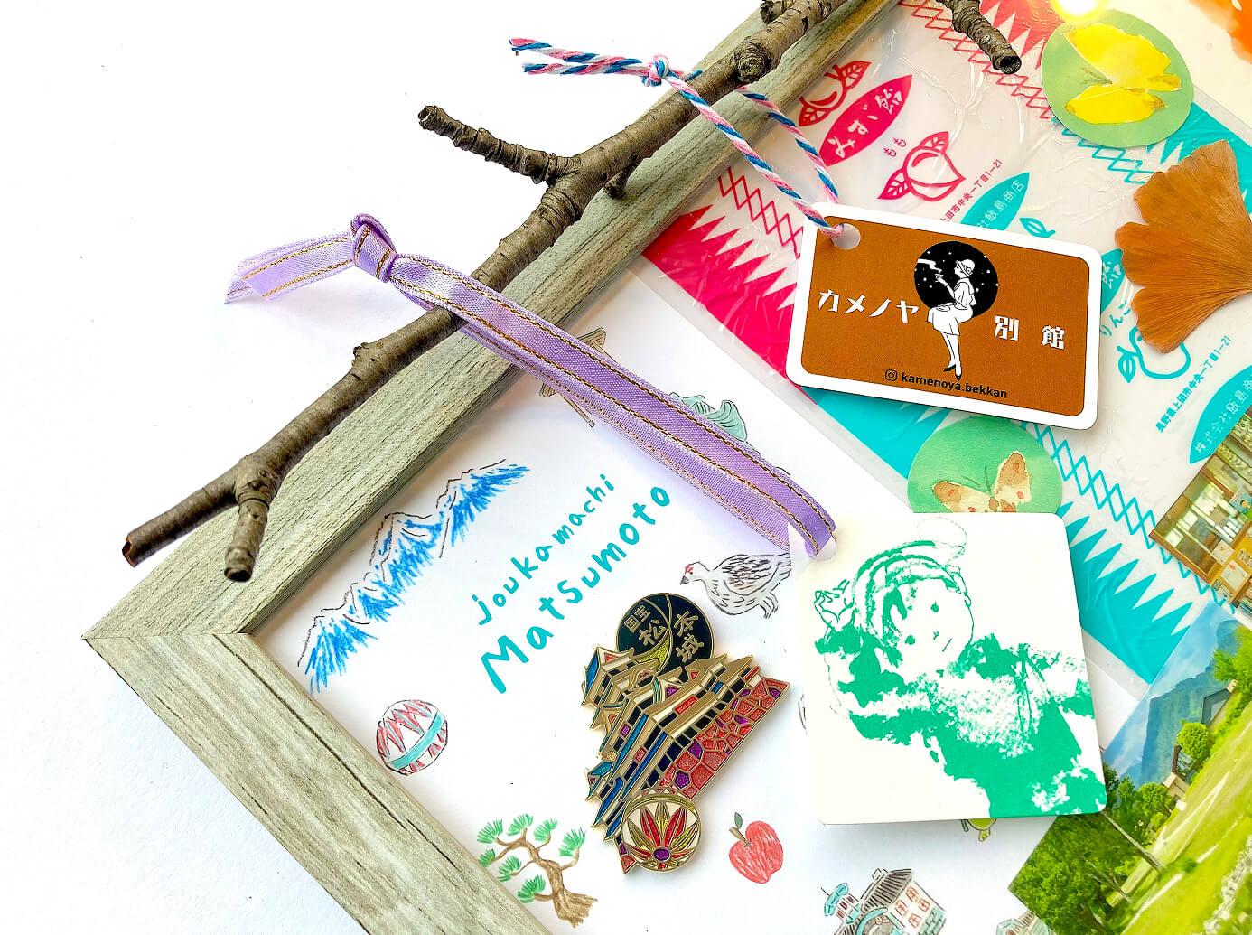 フレームにさらにコラージュを