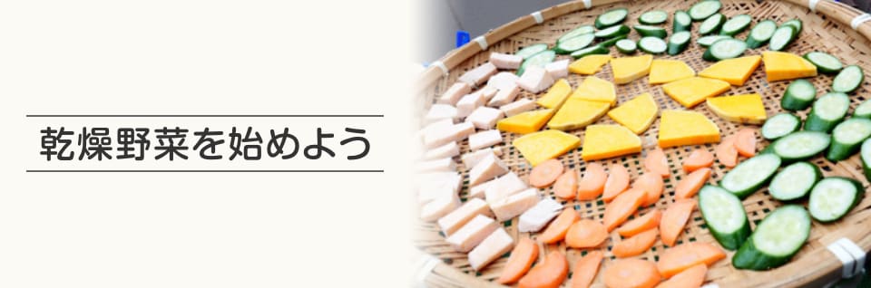 乾燥野菜を始めよう