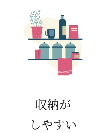 収納がしやすい