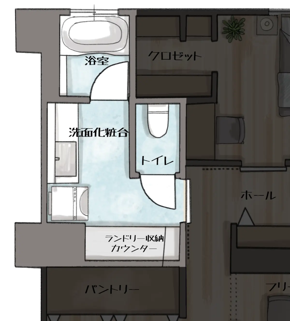 水廻りエリア拡大